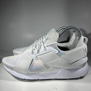 Puma Muse ICE Womens Running Shoes Size 8.5 White Sneakers Walking Gym Casual